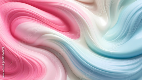 Swirling Cotton Candy Clouds: A Pastel Abstract Texture