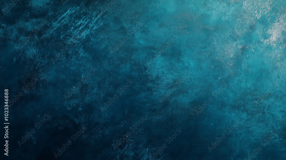 Cool Turquoise Fading into Deep Navy Fine Grain Abstract Background for Design Cool Turquoise Fading into Deep Navy Fine Grain Abstract Background for Design
