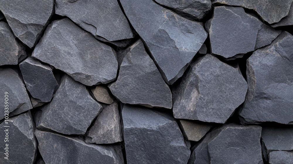 Rough dark granite stone texture with a mix of black and gray tones, featuring natural fissures and a solid feel on a plain background Rough dark granite stone texture with a mix of black and gray tones, featuring natural fissures and a solid feel on a plain background