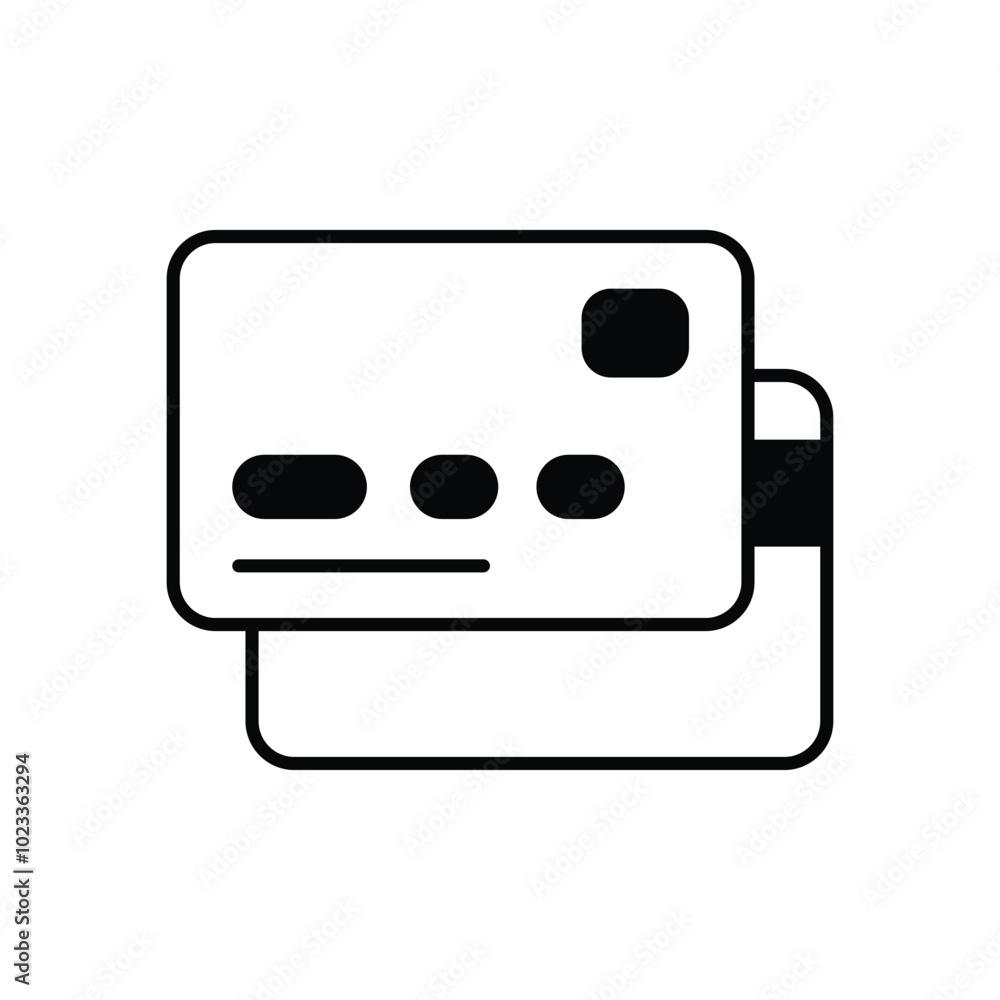Card vector icon stock illustration Card vector icon stock illustration