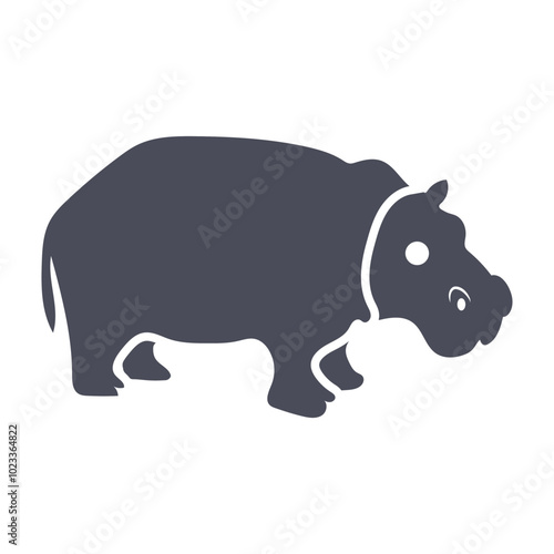 Africa, hippo, hippopotamus icon photo