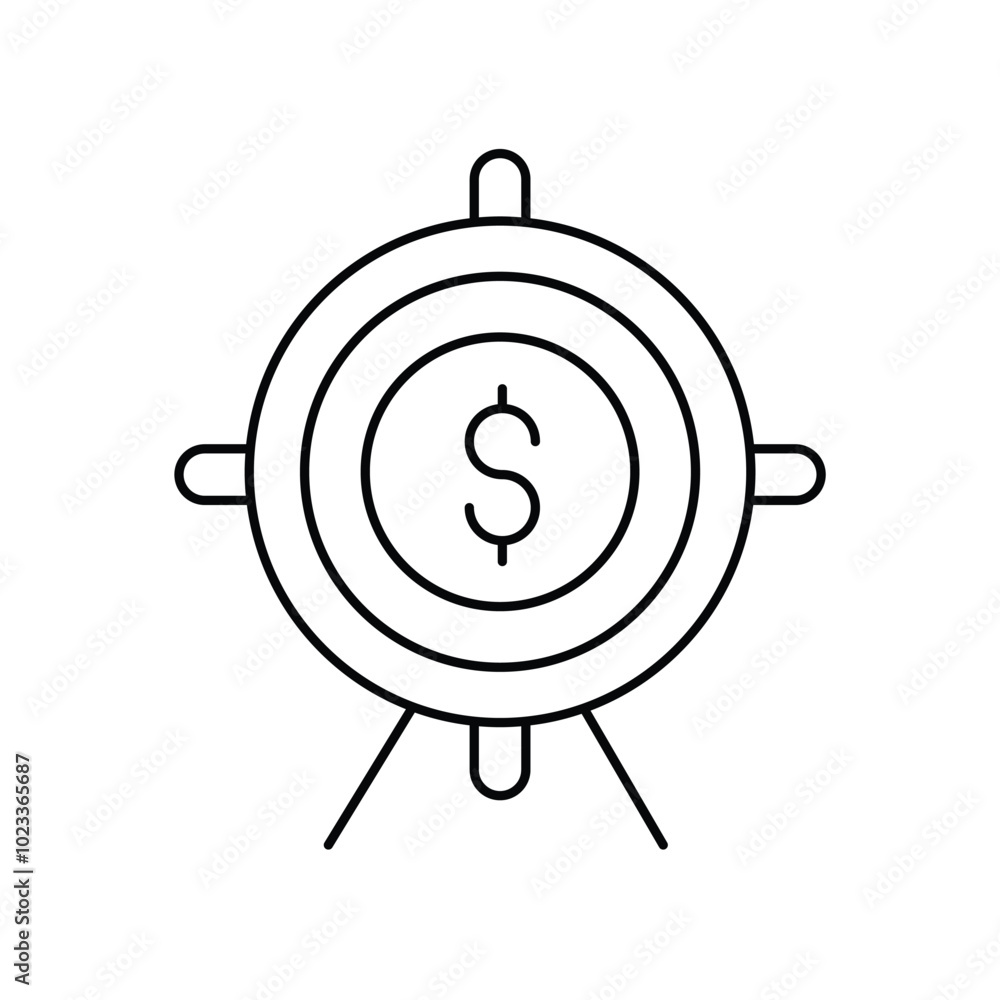 target line icon with white background vector stock illustration target line icon with white background vector stock illustration