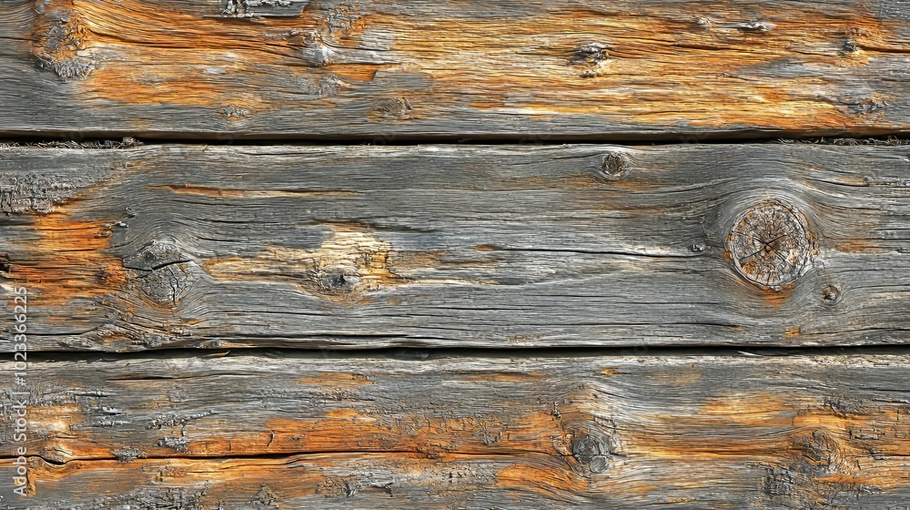 Weathered Wooden Plank Texture with Knots and Grain Weathered Wooden Plank Texture with Knots and Grain
