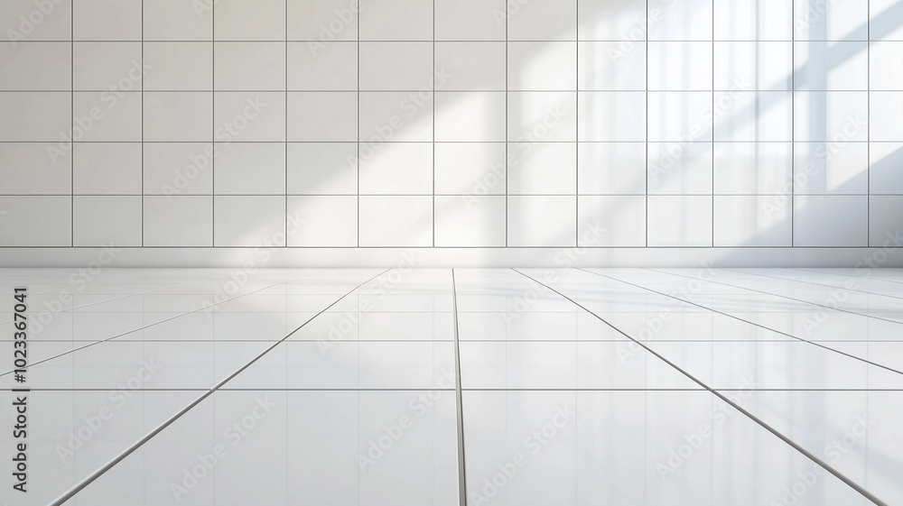 Cream and white ceramic tile floor wall pattern or white ceramic tile background Cream and white ceramic tile floor wall pattern or white ceramic tile background