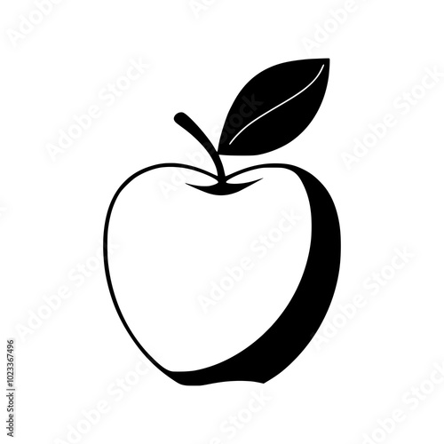 Apple Icon, logo vector graphic design art. photo