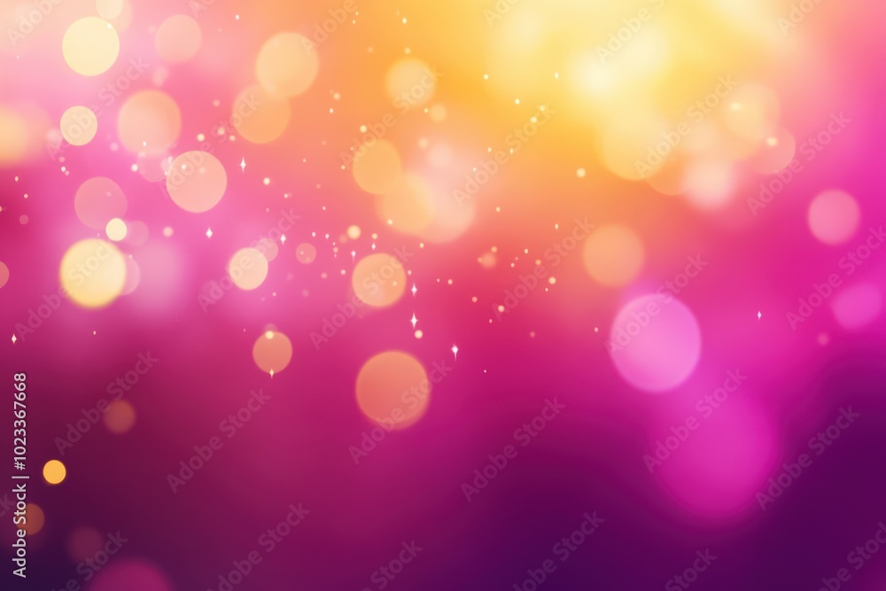Magenta Gradient. Shine Bright with White and Yellow Highlights in Defocused Abstract Background Magenta Gradient. Shine Bright with White and Yellow Highlights in Defocused Abstract Background