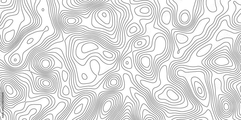Abstract topographic contours map background. Panorama view gradient multicolor wave curve lines banner background design. Abstract topographic contours map background. Panorama view gradient multicolor wave curve lines banner background design.