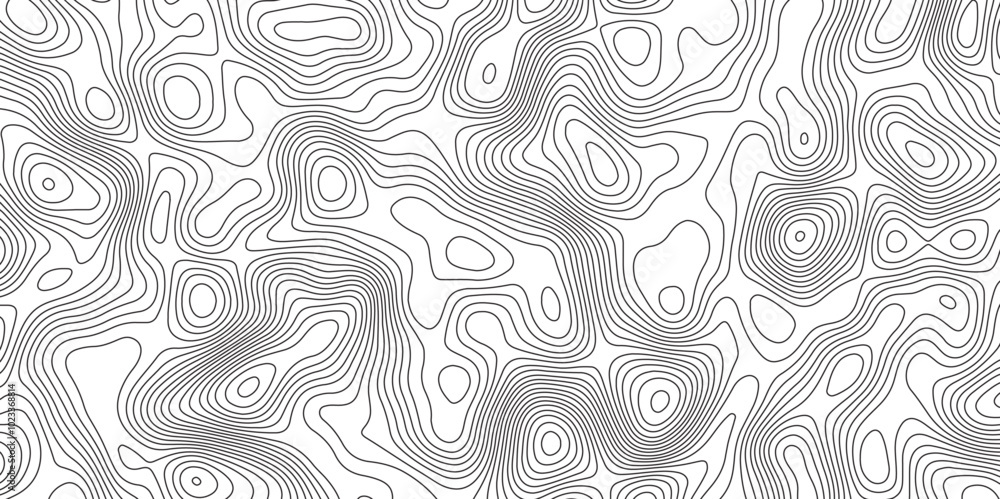 Abstract topographic contours map background. Panorama view gradient multicolor wave curve lines banner background design. Abstract topographic contours map background. Panorama view gradient multicolor wave curve lines banner background design.