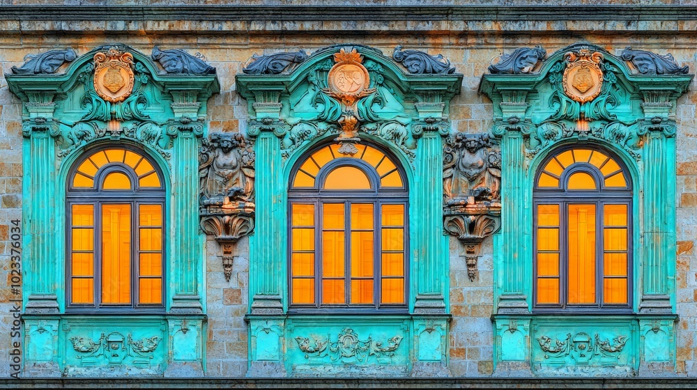 Obraz premium Vladimir Palace facade sunset