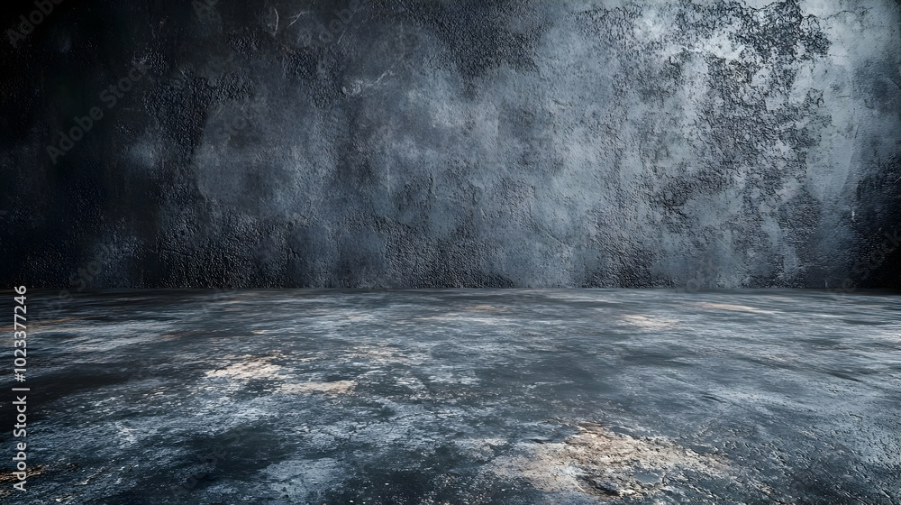 Dark Grey Concrete Wall and Floor Background Dark Grey Concrete Wall and Floor Background