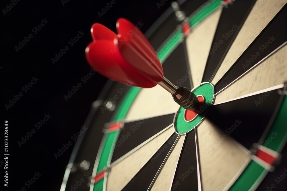 Dart Hitting the Bullseye, Reaching the Center of the Target, target accuracy, dart game, hitting the mark, precision shot, dartboard Dart Hitting the Bullseye, Reaching the Center of the Target, target accuracy, dart game, hitting the mark, precision shot, dartboard