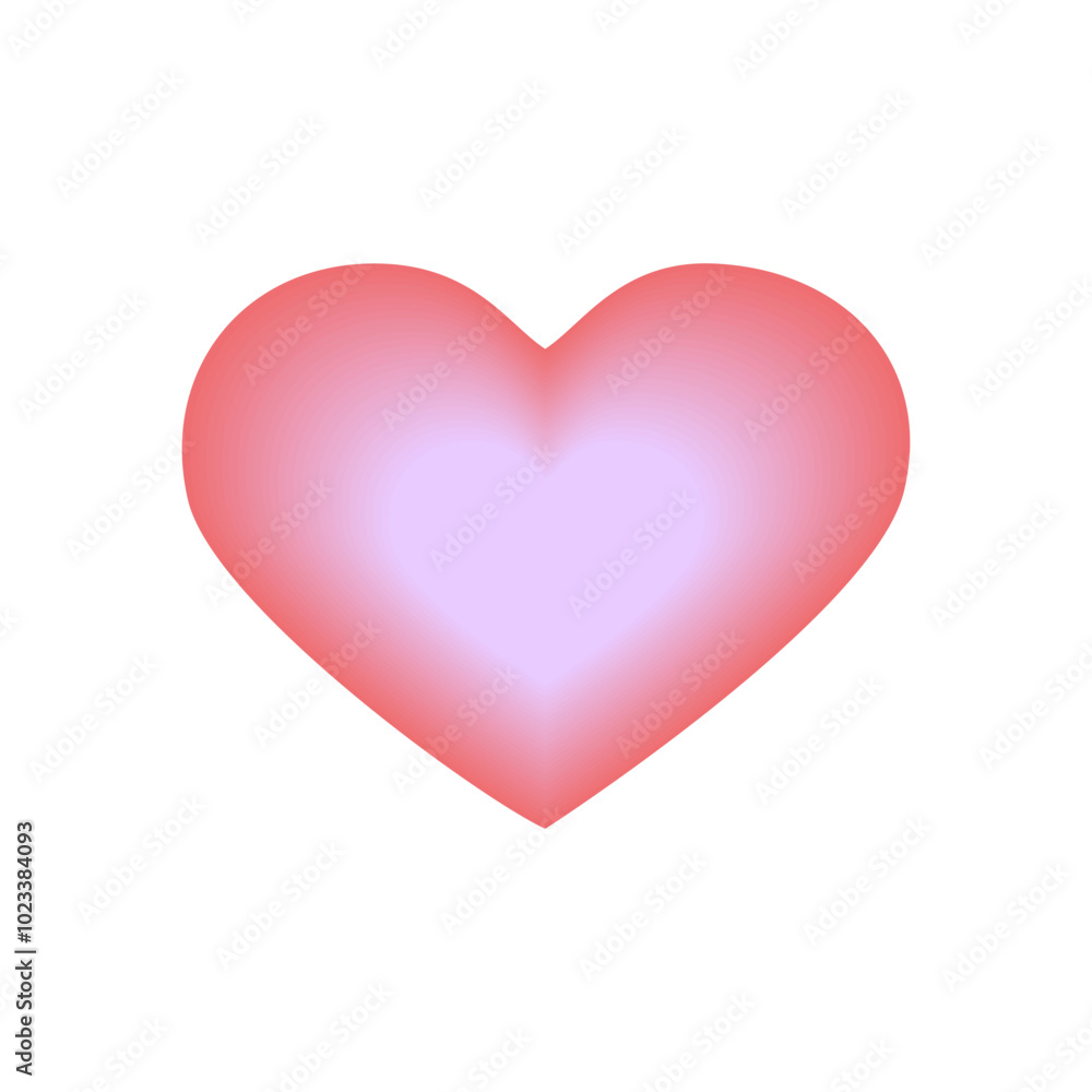 Blurred heart shape in y2k style. Gradient trendy love element for greeting card and poster for Valentines Day. Blurred heart shape in y2k style. Gradient trendy love element for greeting card and poster for Valentines Day.