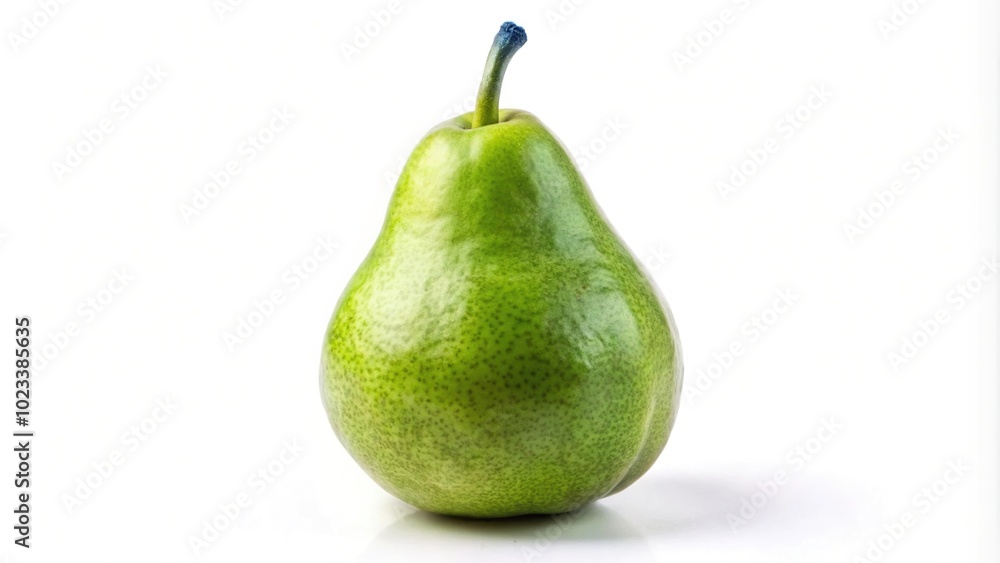 Green pear isolated on a white background Green pear isolated on a white background