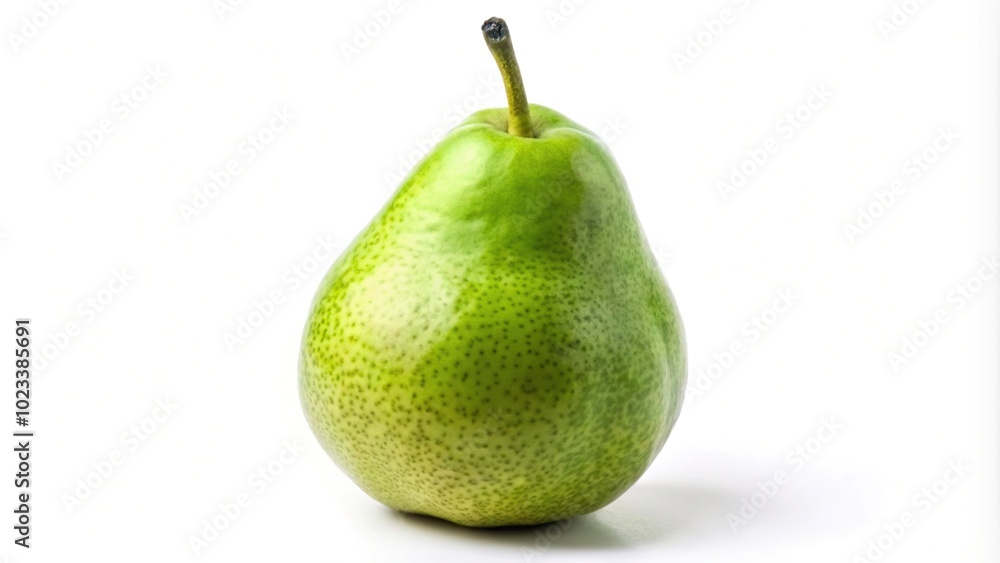 Green pear isolated on white background Green pear isolated on white background