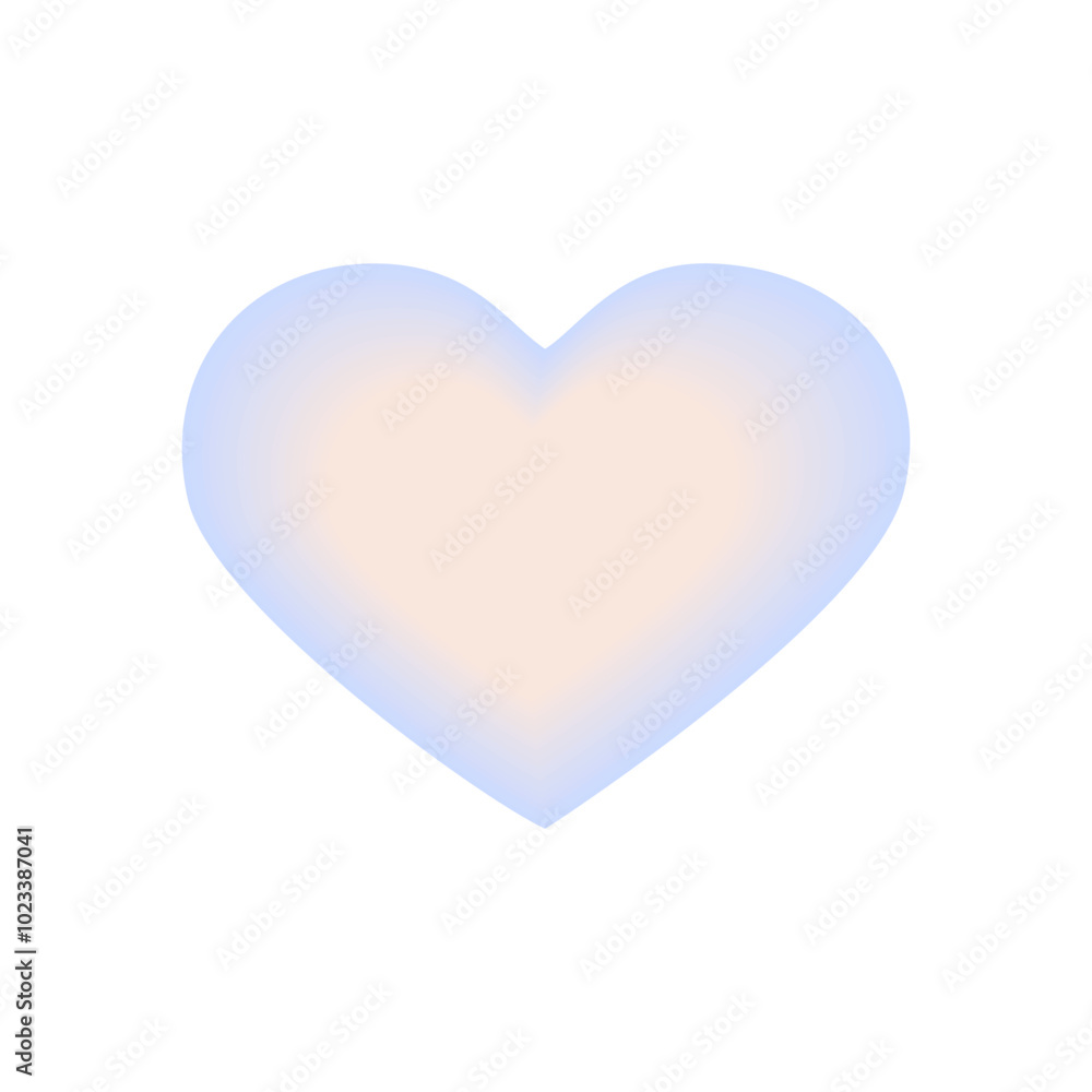 Blurred heart shape in y2k style. Gradient trendy love element for greeting card and poster for Valentines Day. Blurred heart shape in y2k style. Gradient trendy love element for greeting card and poster for Valentines Day.