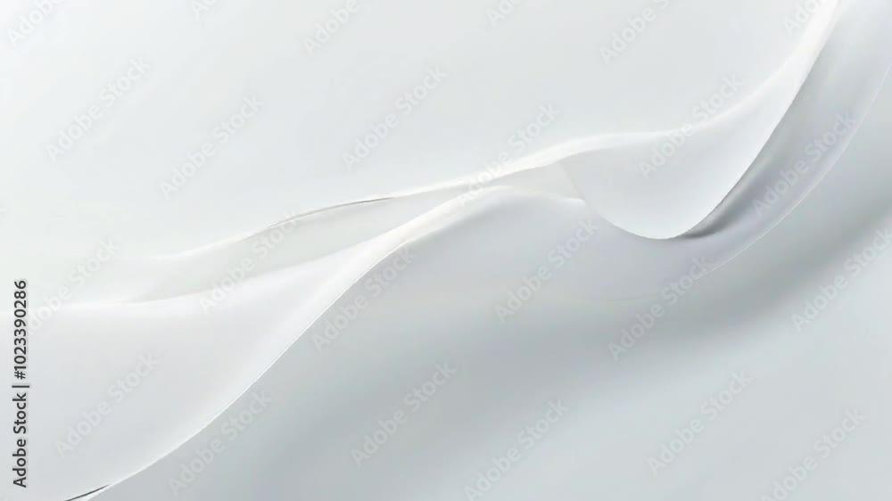 Abstract white fabric waves creating a soft, elegant texture. Abstract white fabric waves creating a soft, elegant texture.