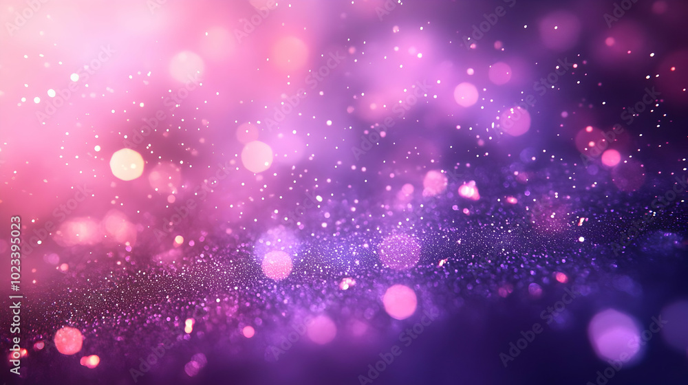 Purple and Pink Abstract Background with Glitter and Bokeh Purple and Pink Abstract Background with Glitter and Bokeh