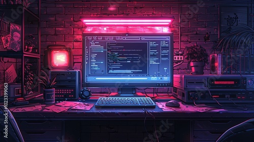 Retro y2k page, computer window interface. Vector pc desktop. Blue, rave screen background in old 2000s aesthetic style with loading bar, program error, e-mail, puzzle game, player, login and password