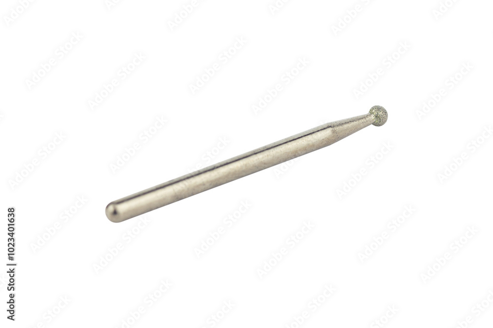 cutter for hand engraver and drill with diamond filings, isolated from background cutter for hand engraver and drill with diamond filings, isolated from background