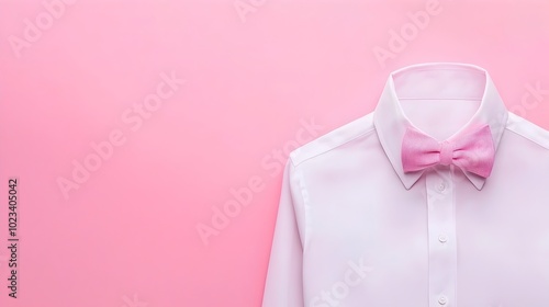 Minimalist White Shirt Isolated on Neutral Background Showcasing a Simple and Classic Clothing Item for Product Display Advertising or Branding Purposes