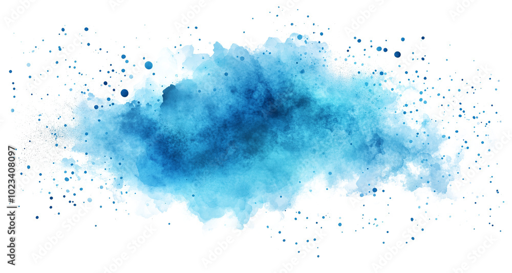 Blue watercolor splash on isolated white background, high resolution stock photo, transparent background PNG Blue watercolor splash on isolated white background, high resolution stock photo, transparent background PNG
