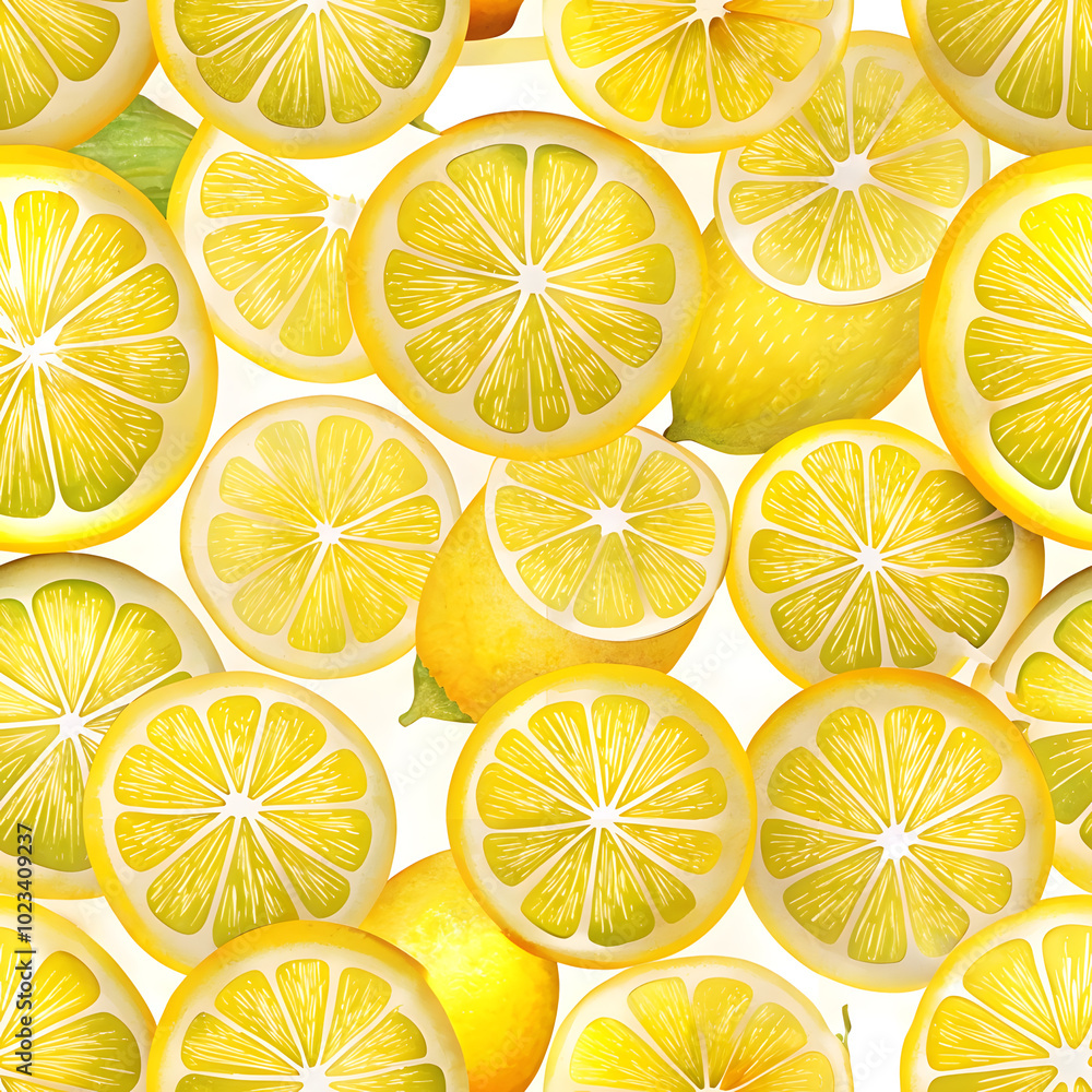 Hand-Drawn Seamless Lemon Texture. Perfect for: Summer, Lemonade Day Hand-Drawn Seamless Lemon Texture. Perfect for: Summer, Lemonade Day