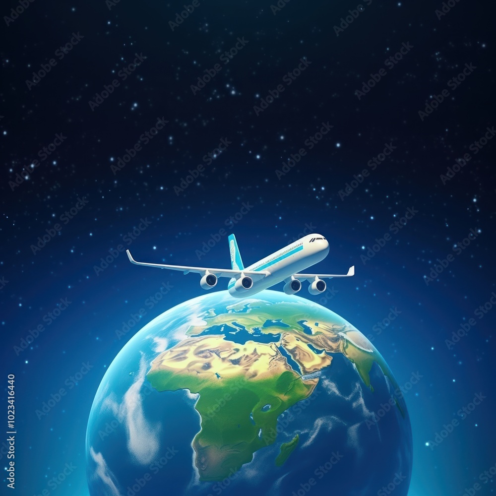 Naklejka premium Airplane astronomy aircraft vehicle.