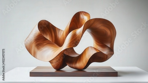 Sculptural wooden artwork, creative design