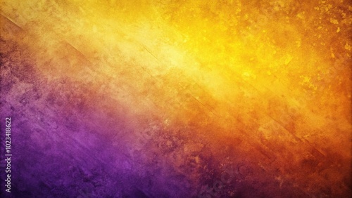 grungy abstract background with yellow, orange, purple color gradient