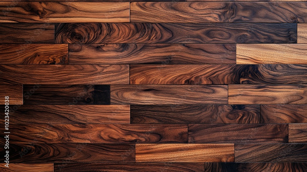 Close-up of a Wooden Floor with Rich Grain Patterns Close-up of a Wooden Floor with Rich Grain Patterns