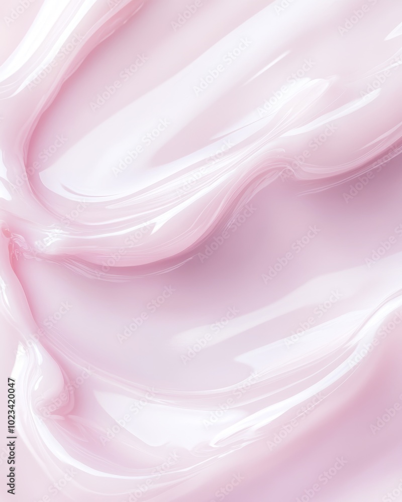 Silky Pink Gel Texture Close-Up with Glossy Finish Silky Pink Gel Texture Close-Up with Glossy Finish