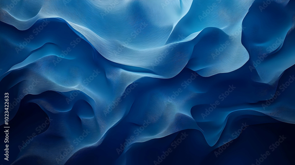 Abstract Blue Wavy Background Abstract Blue Wavy Background
