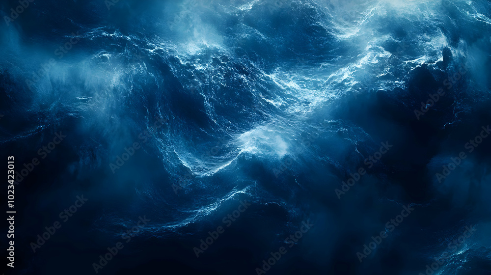 Dark Blue Ocean Waves Abstract Background Dark Blue Ocean Waves Abstract Background