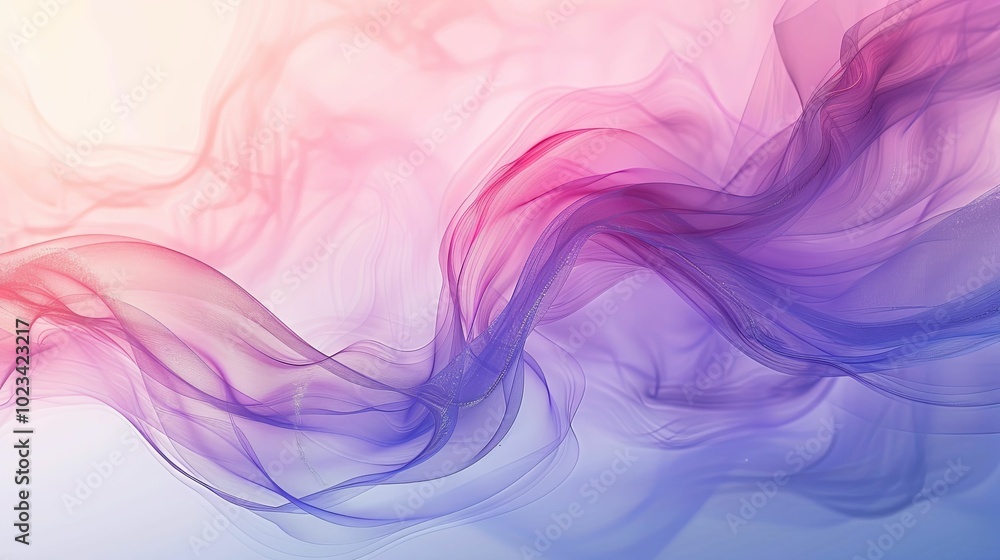 Abstract Flowing Fabric in Pink, Purple, and Blue Hues Abstract Flowing Fabric in Pink, Purple, and Blue Hues