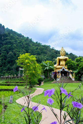 Wat Nakhuha, Phrae Province of Thailand photo