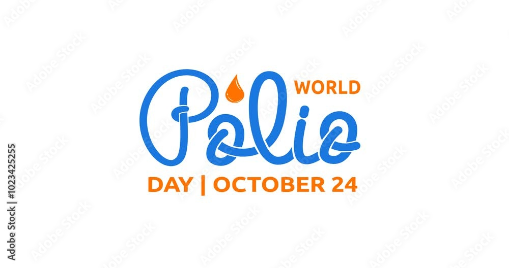 World Polio Day Text Animation: Handwritten Calligraphy Typography Animated with Alpha Channel, Perfect for Raising Awareness, Educational Videos, Social Media Posts, and Health Campaigns World Polio Day Text Animation: Handwritten Calligraphy Typography Animated with Alpha Channel, Perfect for Raising Awareness, Educational Videos, Social Media Posts, and Health Campaigns