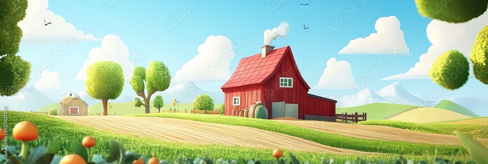 2D animated cartoon farming 2D animated cartoon farming