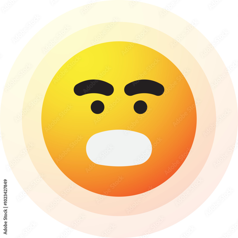 Sad Sun Emoji, Bad Mood Sun Emotion Icon Illustration Sad Sun Emoji, Bad Mood Sun Emotion Icon Illustration