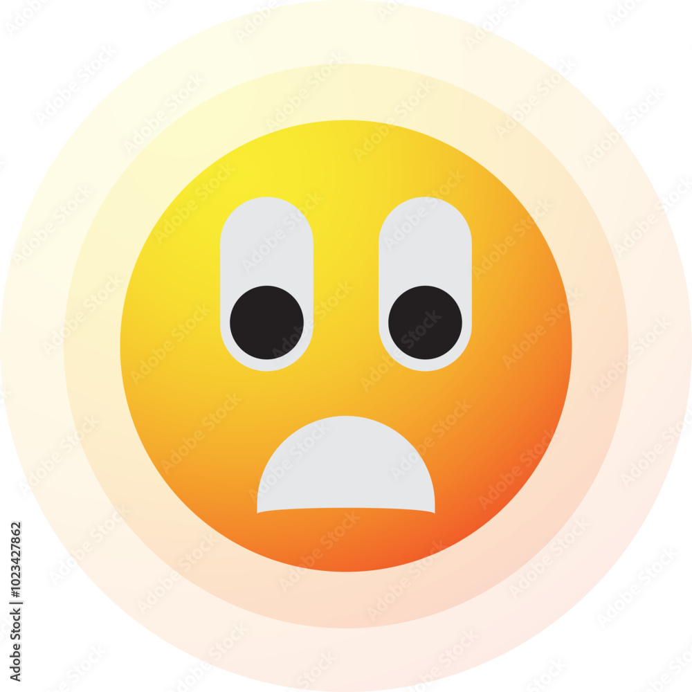 Sad Sun Emoji, Bad Mood Sun Emotion Icon Illustration Sad Sun Emoji, Bad Mood Sun Emotion Icon Illustration