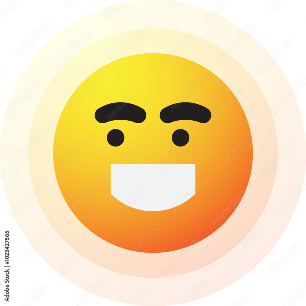 Smile Sun Emoji, Happy Sun Emotion Emoticon Icon Illustration Smile Sun Emoji, Happy Sun Emotion Emoticon Icon Illustration