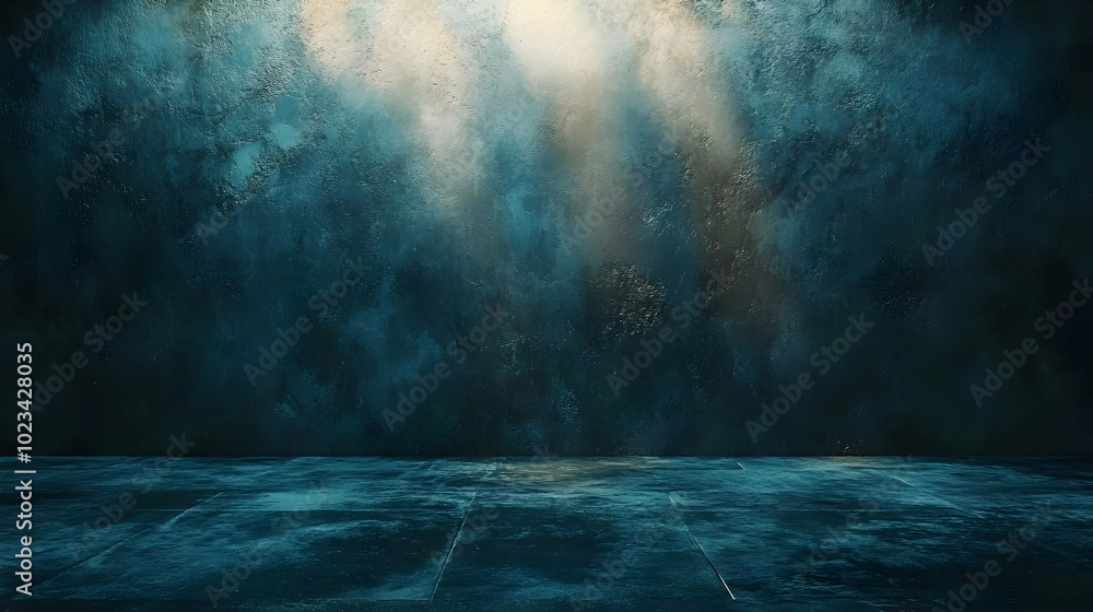 Dark Blue Abstract Background with Light Rays Illustration Dark Blue Abstract Background with Light Rays Illustration
