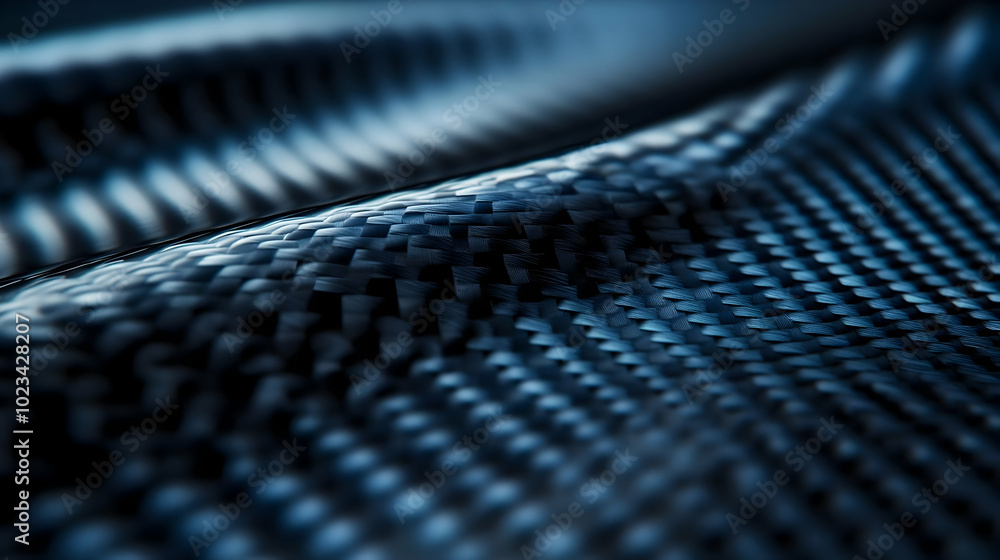 Abstract Background Blue Carbon Fiber Texture Abstract Background Blue Carbon Fiber Texture