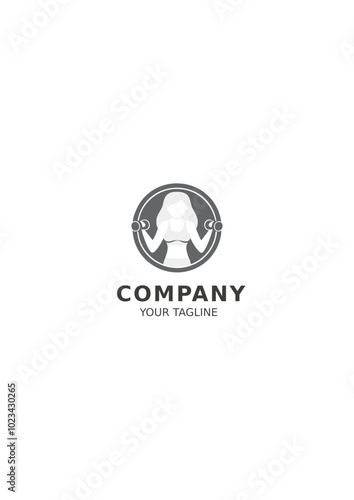 Fitness logo, gym, dumbbell, muscle, health, wellness, athletic