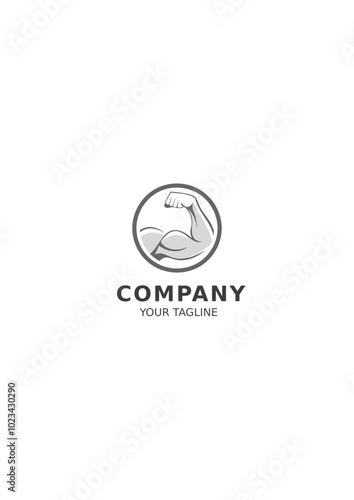 Fitness logo, gym, dumbbell, muscle, health, wellness, athletic