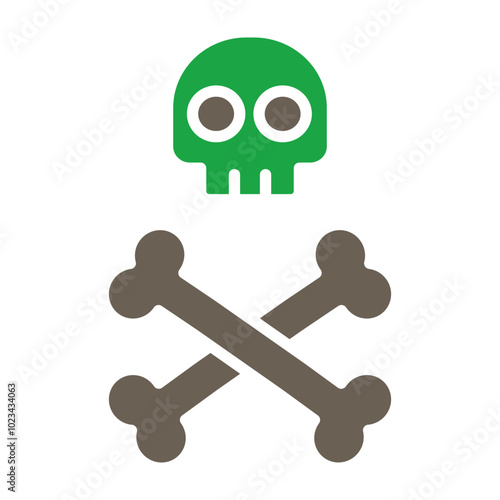 Skull And Bones Icon Design