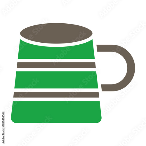 Wooden Mug Icon Design