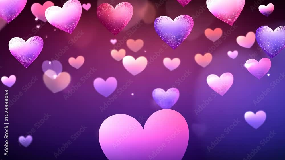 Colorful Hearts Abstract Colorful Hearts Abstract