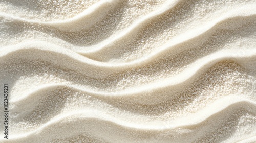 White Sand Dunes with Gentle Wavy Patterns