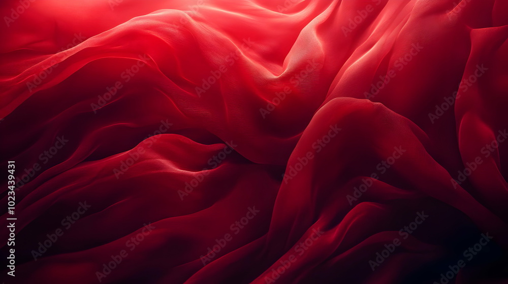 Abstract Red Fabric Background Abstract Red Fabric Background
