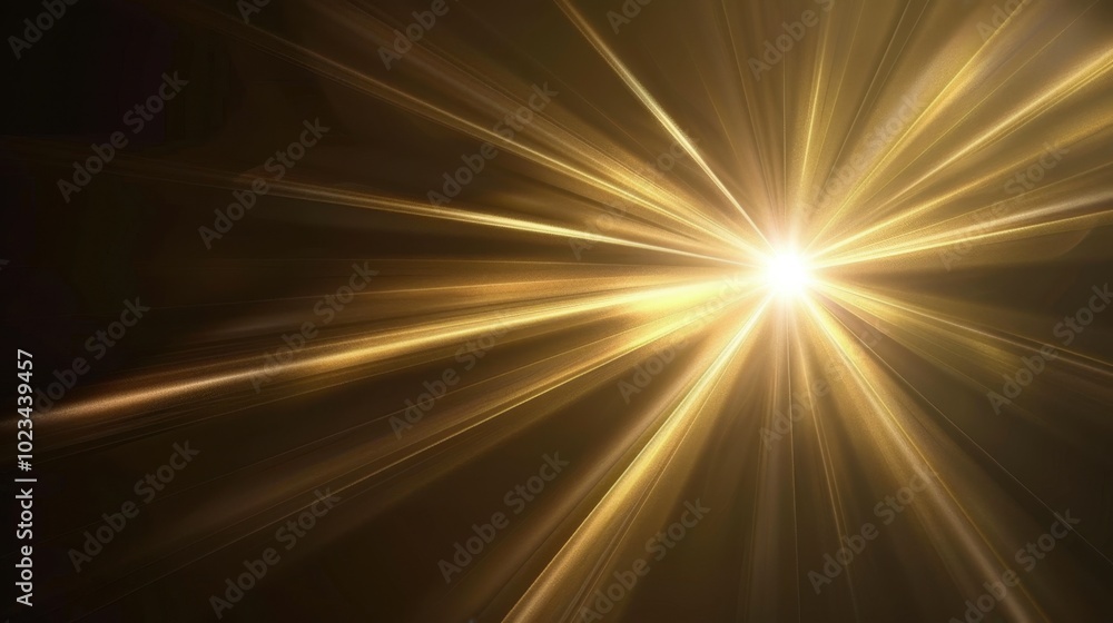 Bright Radiance with Golden Light Rays Bright Radiance with Golden Light Rays